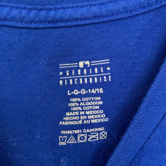 Los Angeles Dodgers Majestic kids tshirt size L - Picture 4 of 6